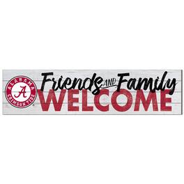 Jardine - Alabama Crimson Tide 10'' x 40'' Friends & Family Welcome Sign - White