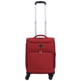 Martha Stewart - 22" Softside Carry-On Luggage – Expandable Spinner with 8 Wheels & Front Zip Pockets - TERRA COTTA
