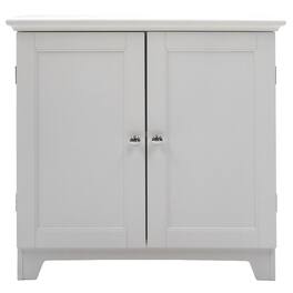 Redmon - Shaker Style Double Door Storage Cabinet, Modern Wooden Furniture - White