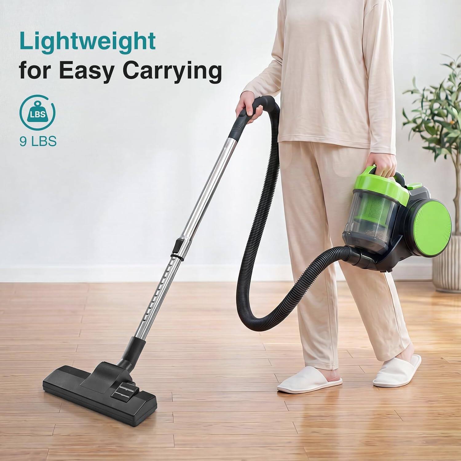 Lightweight for Easy Carrying  
LBS 9 LBS