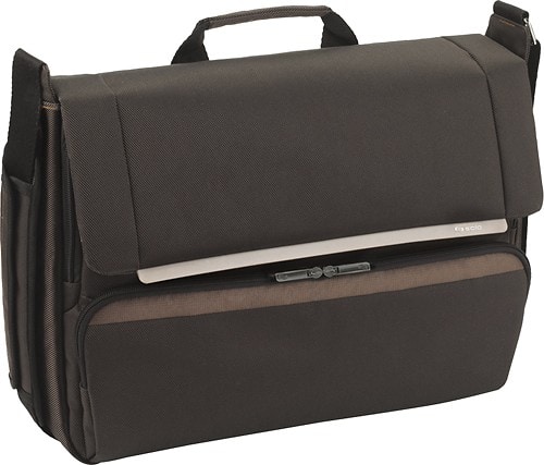 Angle Standard. Solo - Messenger Laptop Case - Chestnut.