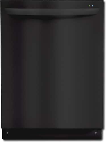 LG - SteamDishwasher 24" Tall Tub Built-In Dishwasher - Black-Front_Standard 