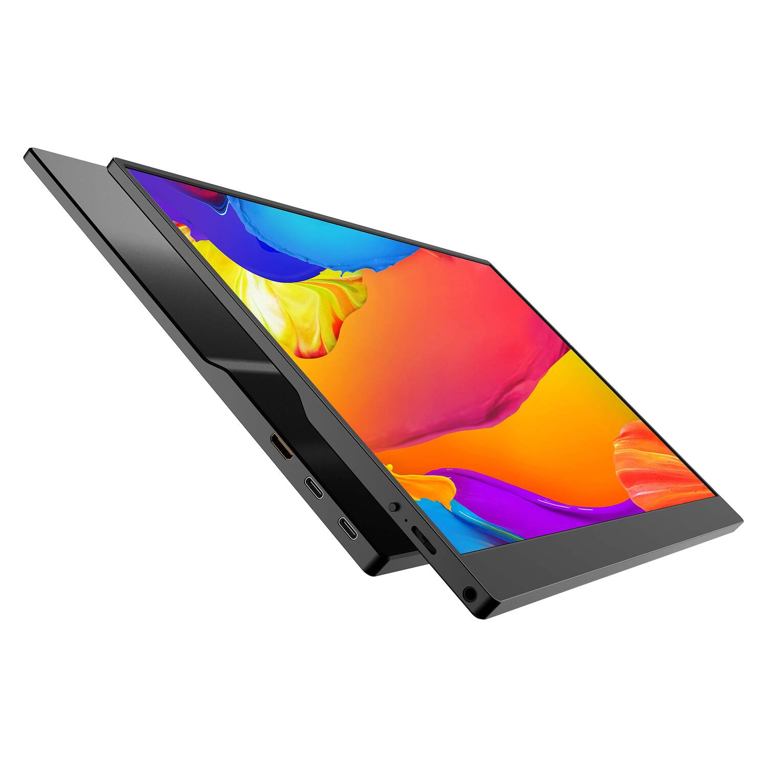 Back. Urban Factory - Urban Factory PUM15UF 16" Class Full HD LED Monitor - Black - 15.6" Viewable - In-plane Switching (IPS) Technology - LED - Black.