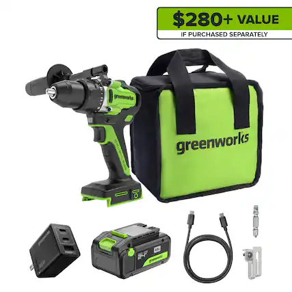 $280+ VALUE IF PURCHASED SEPARATELY
greenworks
greenworks 65W
greenworks 24V
