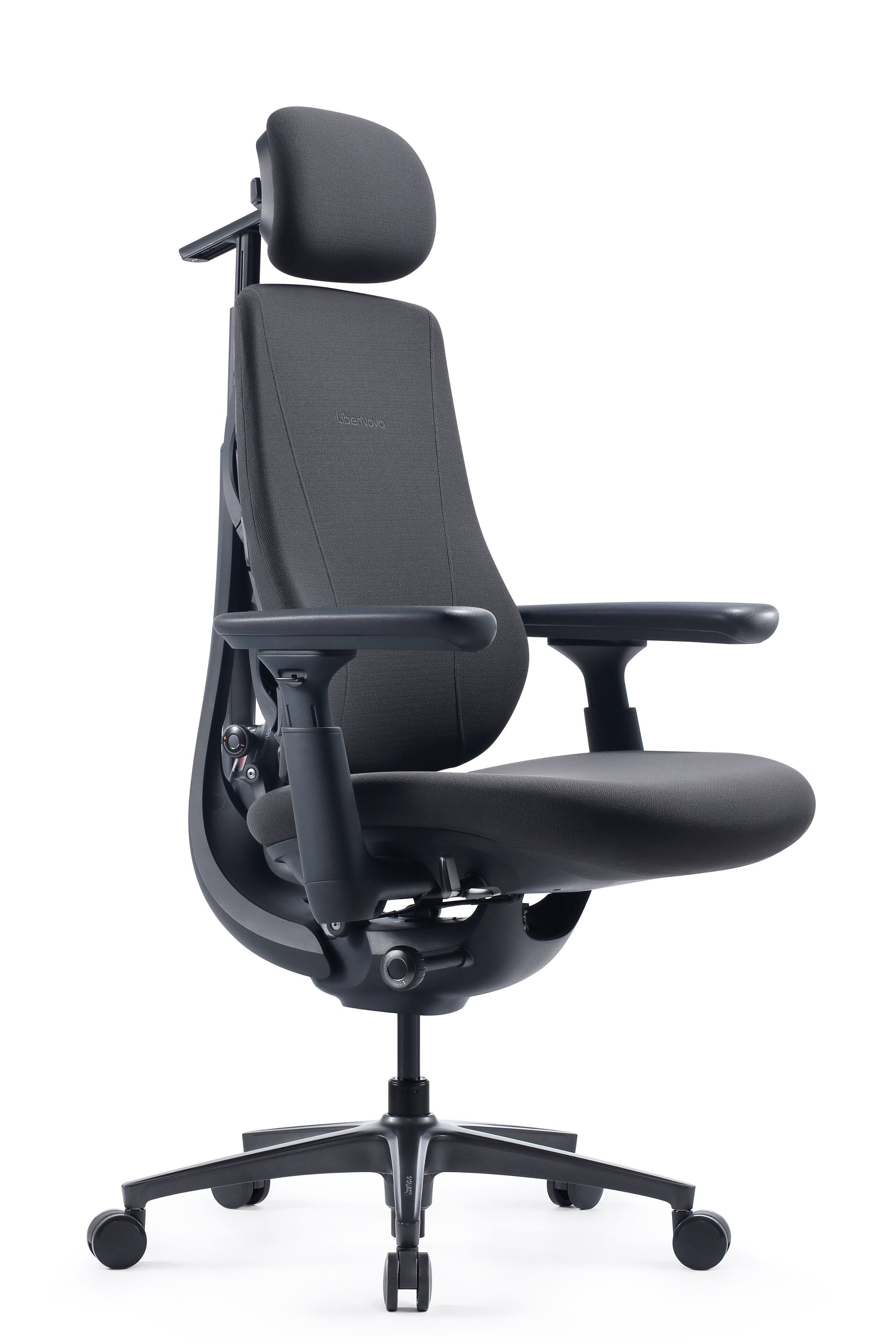 Angle. LiberNovo - Maxis Manual Dynamic Ergonomic Chair - 52cm - Graphite.