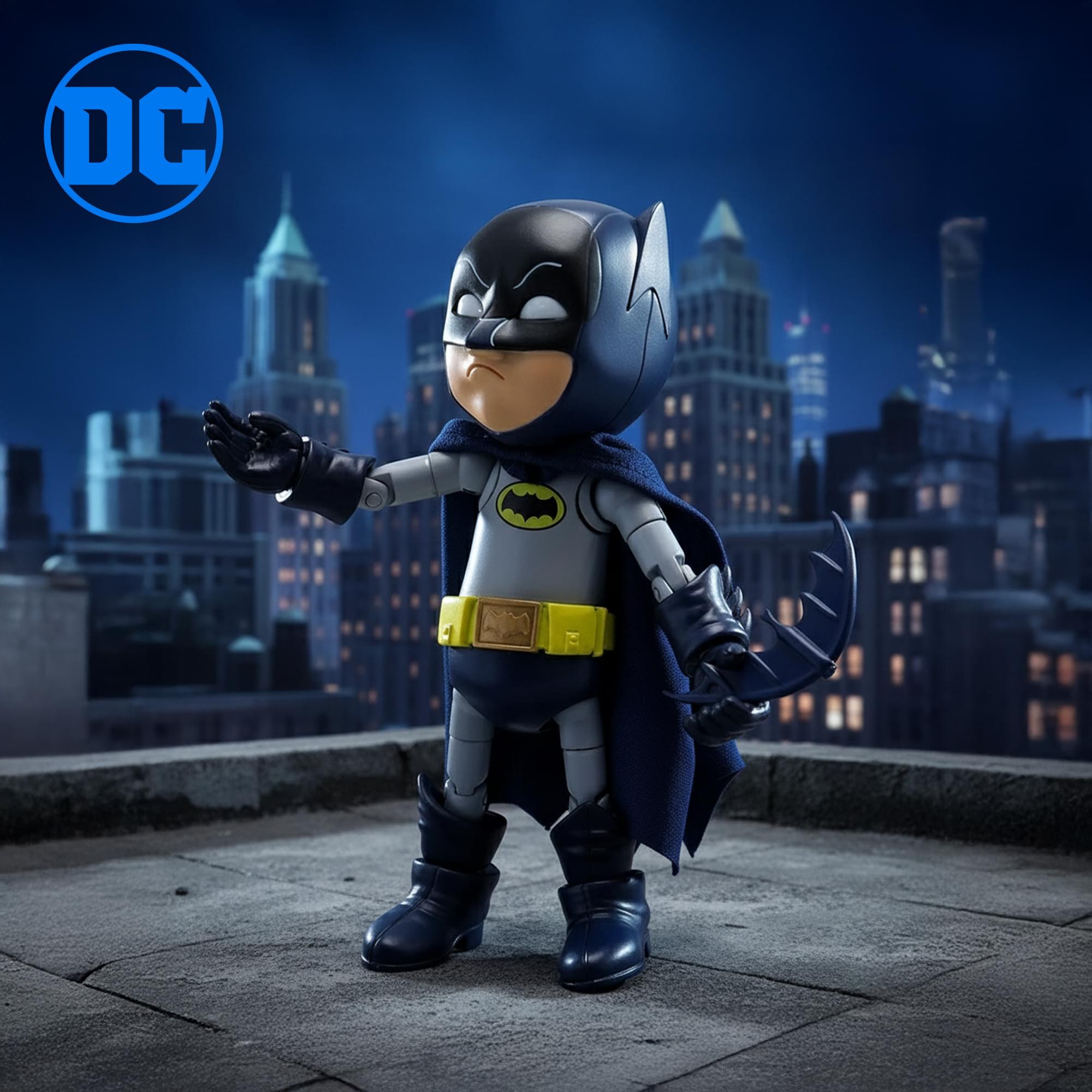 Alt View 3. DC Universe - DC Comics Hybrid Metal Figuration Action Figure | 1966 Batman - Blue.