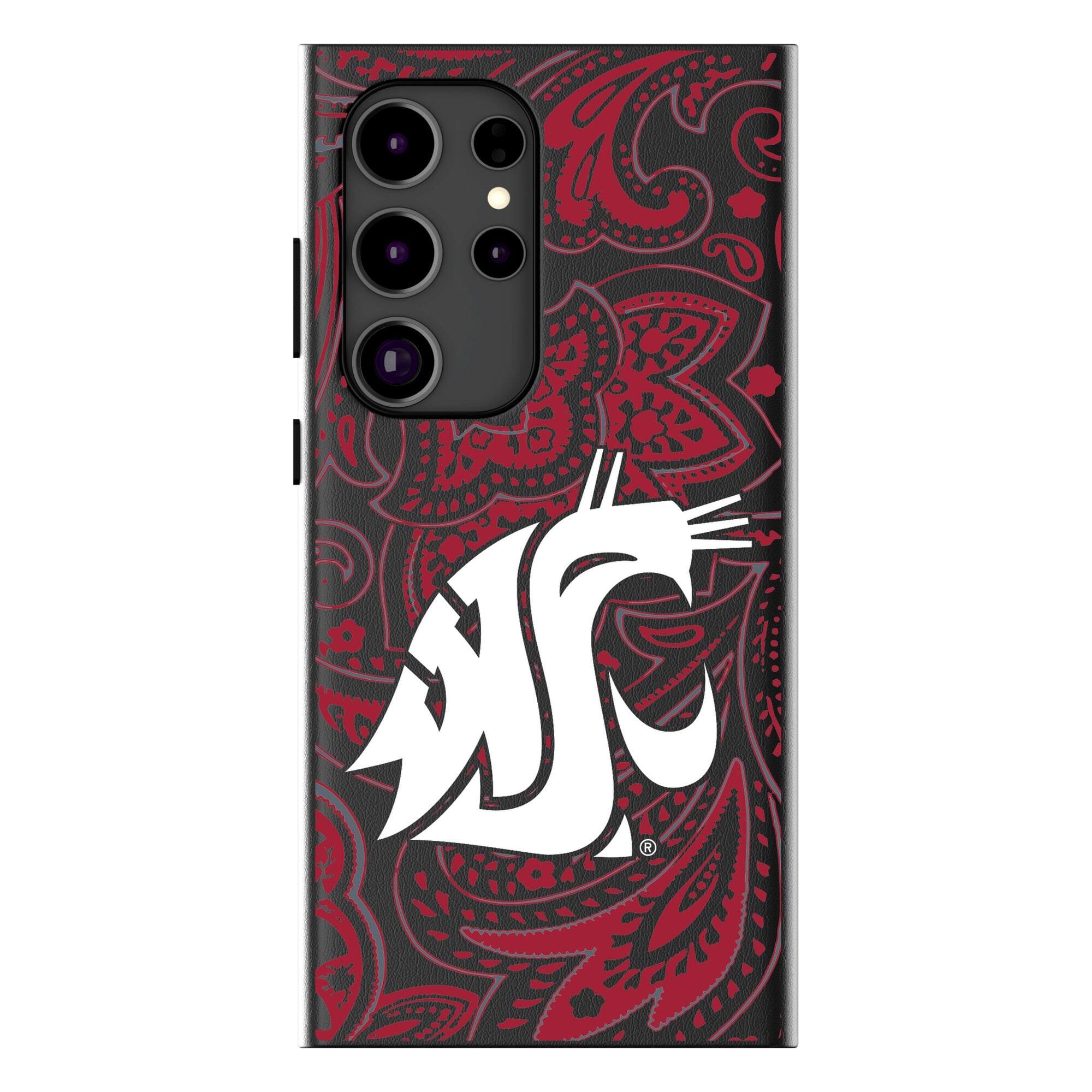 Keyscaper - NCAA - Washington State Cougars Paisley Galaxy Magnetic Bump Case - S25 - Black price history on PriceWatchPro