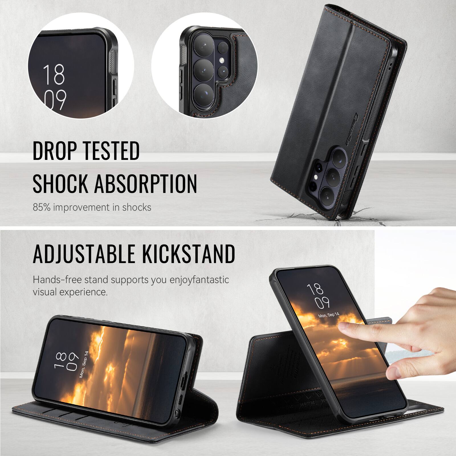 Dteck for Samsung Galaxy S26 Ultra Detachable Wallet Case, 2 in 1