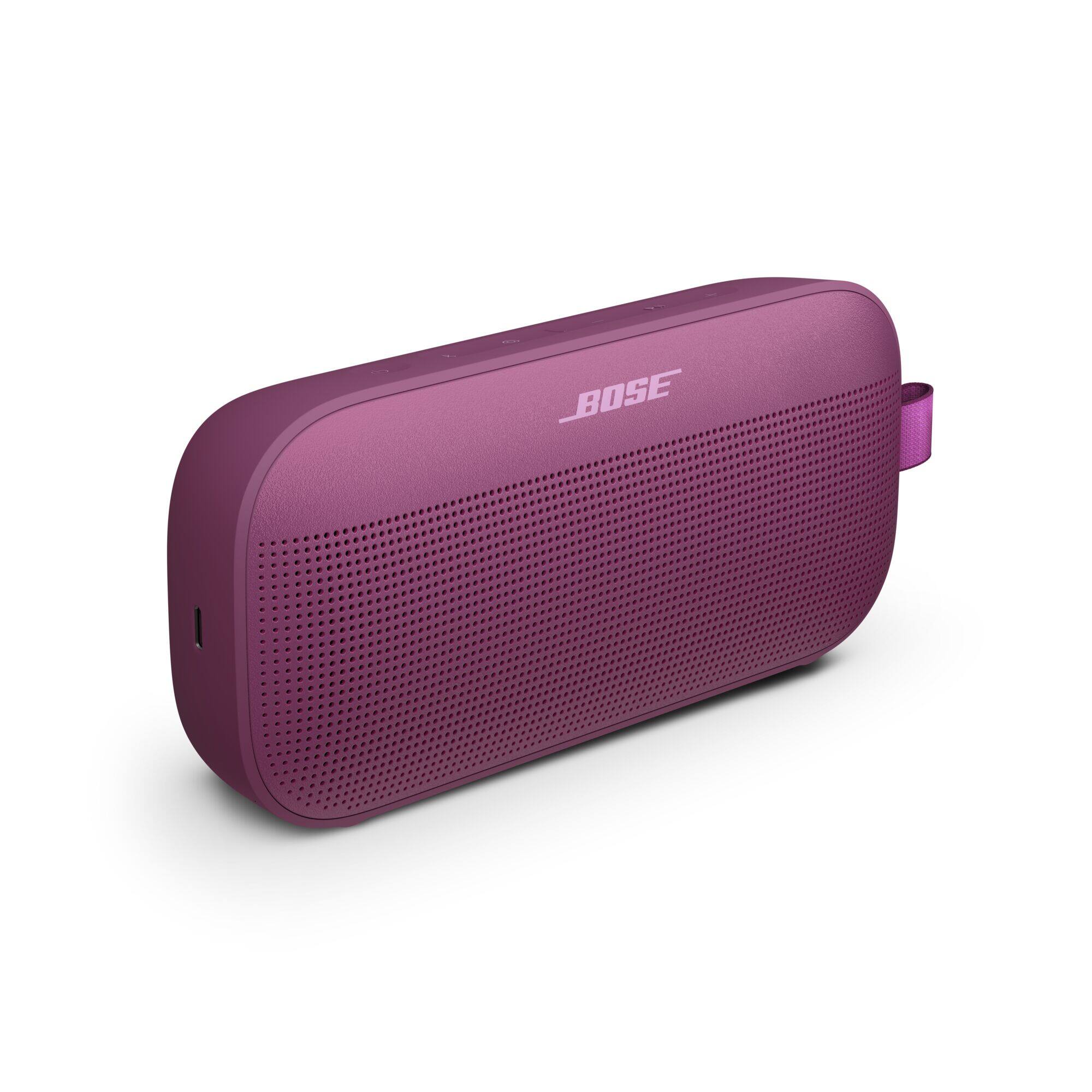 Angle. Bose - SoundLink Flex (2nd Gen) Portable Bluetooth Speaker with Waterproof/Dustproof Design - Rosewood Mauve.
