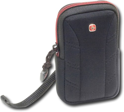  Wenger - Delta Case for Most Small-Size Digital Cameras - Black/Red