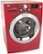 Angle Standard. LG - 2.7 Cu. Ft. 9-Cycle Ultra Capacity Compact Washer - Wild Cherry Red.