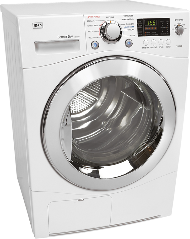 Best Buy: LG 4.2 Cu. Ft. 9-Cycle Electric Dryer White DLEC855W