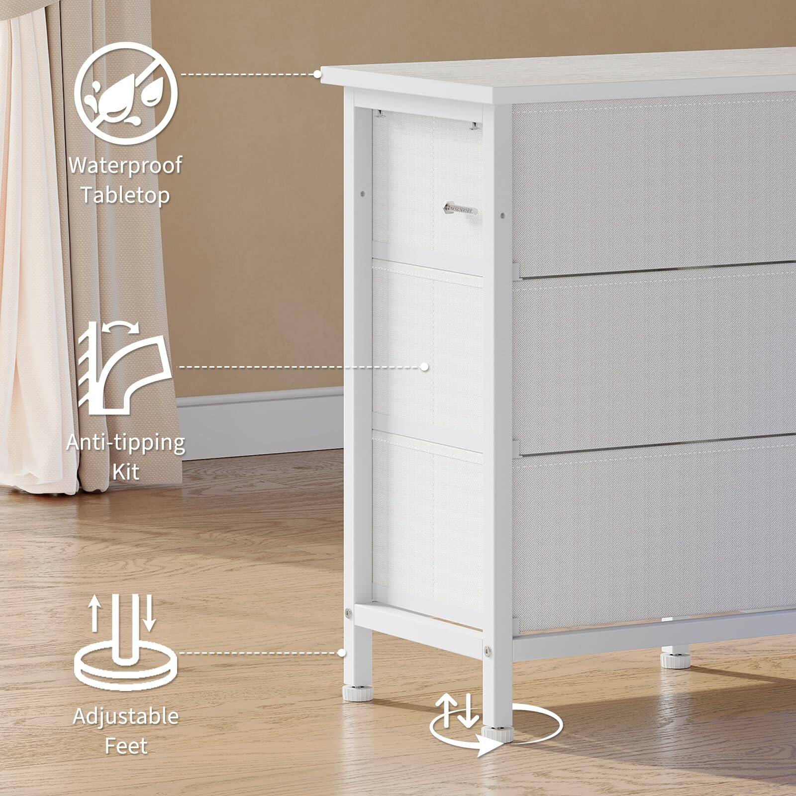 Waterproof Tabletop  
Anti-tipping Kit  
Adjustable Feet