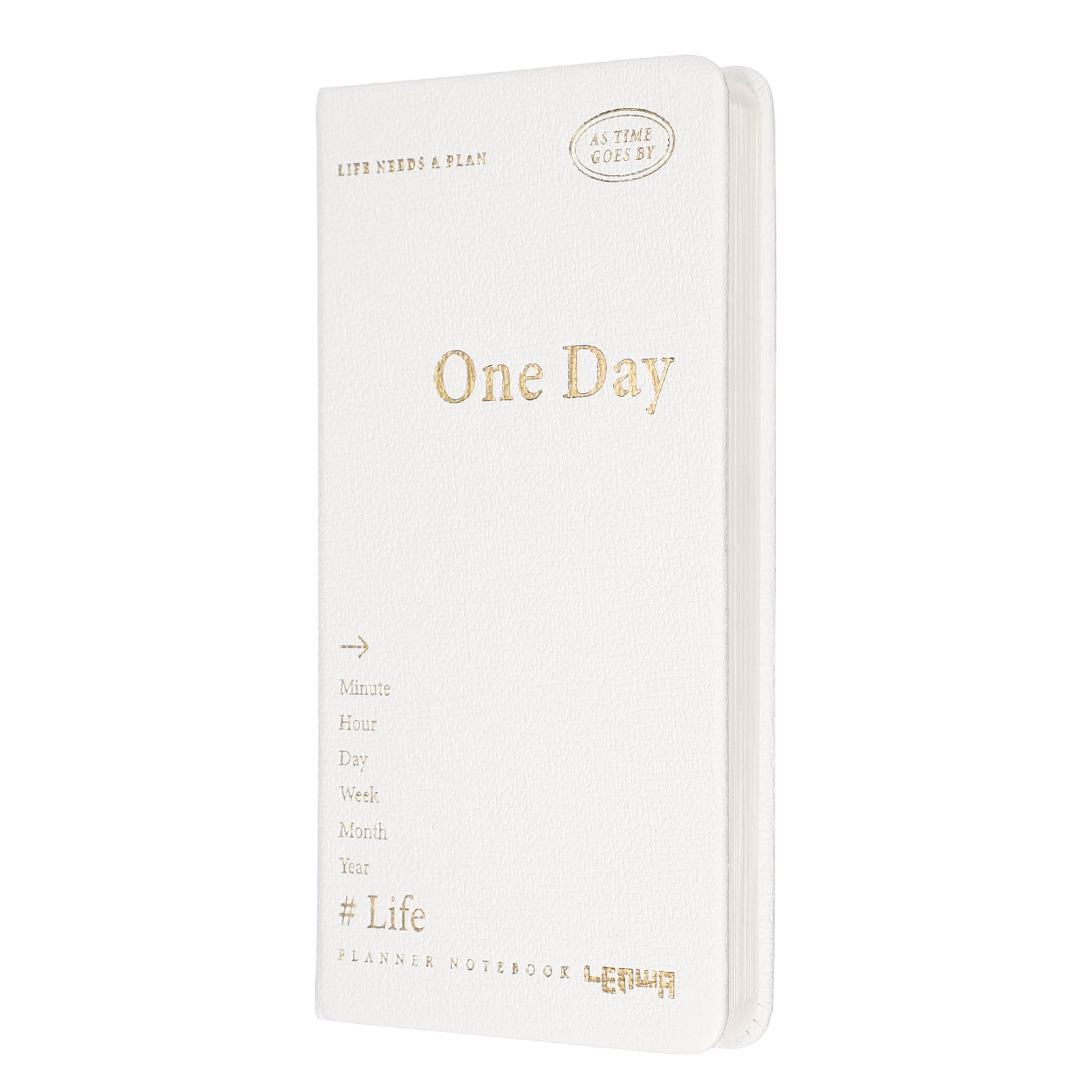 Unique Bargains - Planner Notebook, 7x3.8 Inch 96 Sheets Undated Daily Planner Pocket To Do List Weekly Goals for Office & Home - White