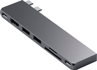 Satechi PRO Hub Slim USB C Hub 7 in 1 w/ USB 4 Port, 4K HDMI, USB3 Satechi PRO Hub Slim USB C Hub 7 in 1 w/ USB 4 Port, 4K HDMI, USB3