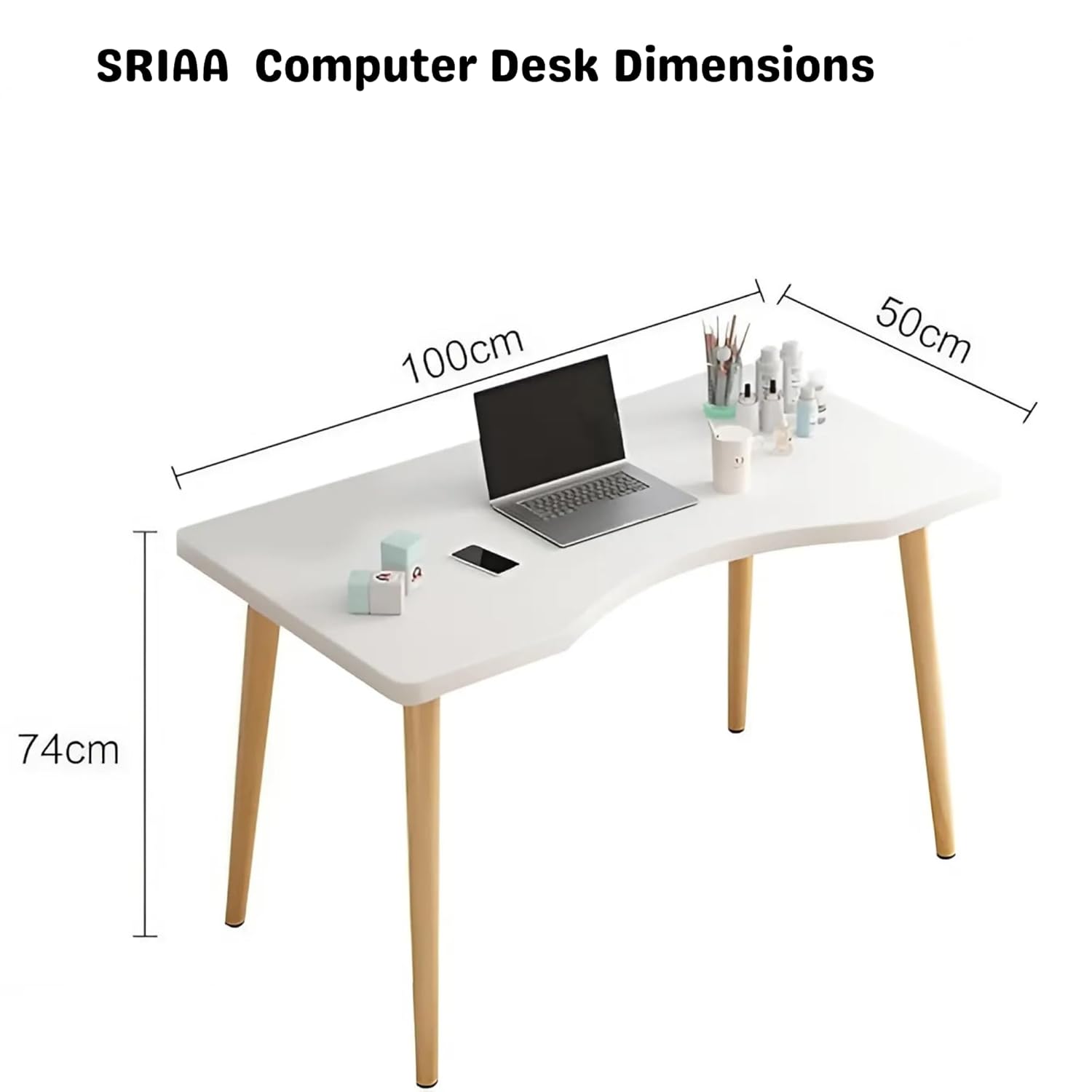 Zell Electronics 40 Inch Wooden DeskDurable & Stylish Work