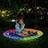 Alt View 1. Costway - Costway 40" Saucer Tree Swing 660 LBS for Kids Adults Outdoor with LED Lights - Black Rainbow.