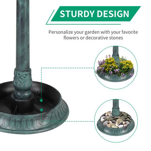 STURDY DESIGN  
Personalize your garden with your favorite flowers or decorative stones