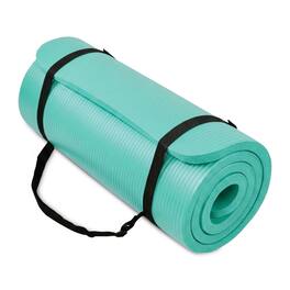 BalanceFrom Fitness - BalanceFrom Yoga Mat, 1-Inch Extra Thick Exercise Pilates Workout Mat - Aqua Blue
