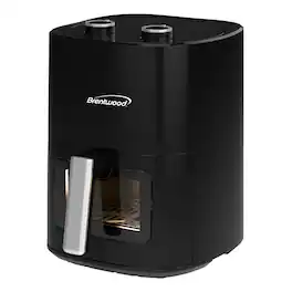 Brentwood - 4.5 Qt Air Fryer, Easy-View Window, 60-Min Timer, Temperature Control, Auto Shutoff, 1500W, AF-454BK - Black