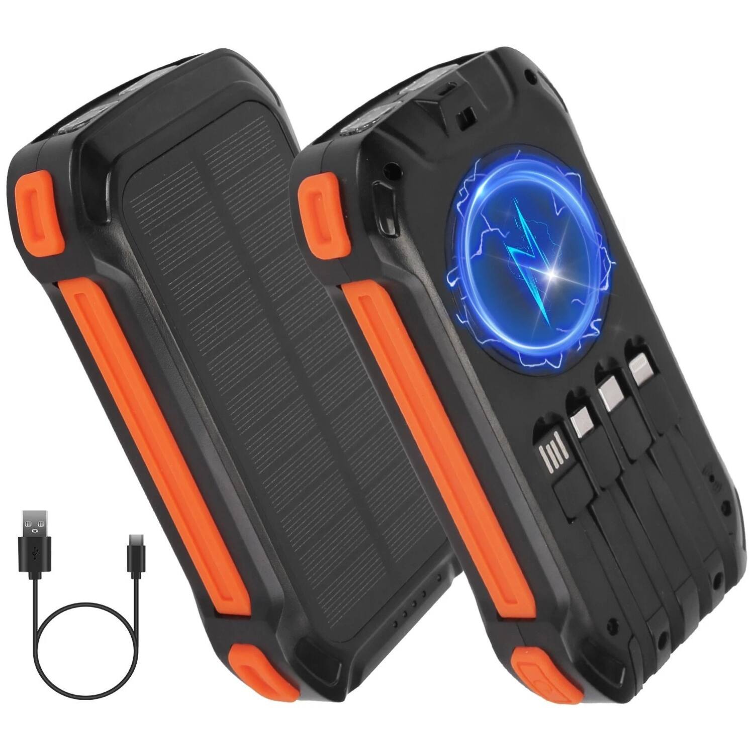 Stock Preferred - 49800mAh Solar Power Bank - Orange