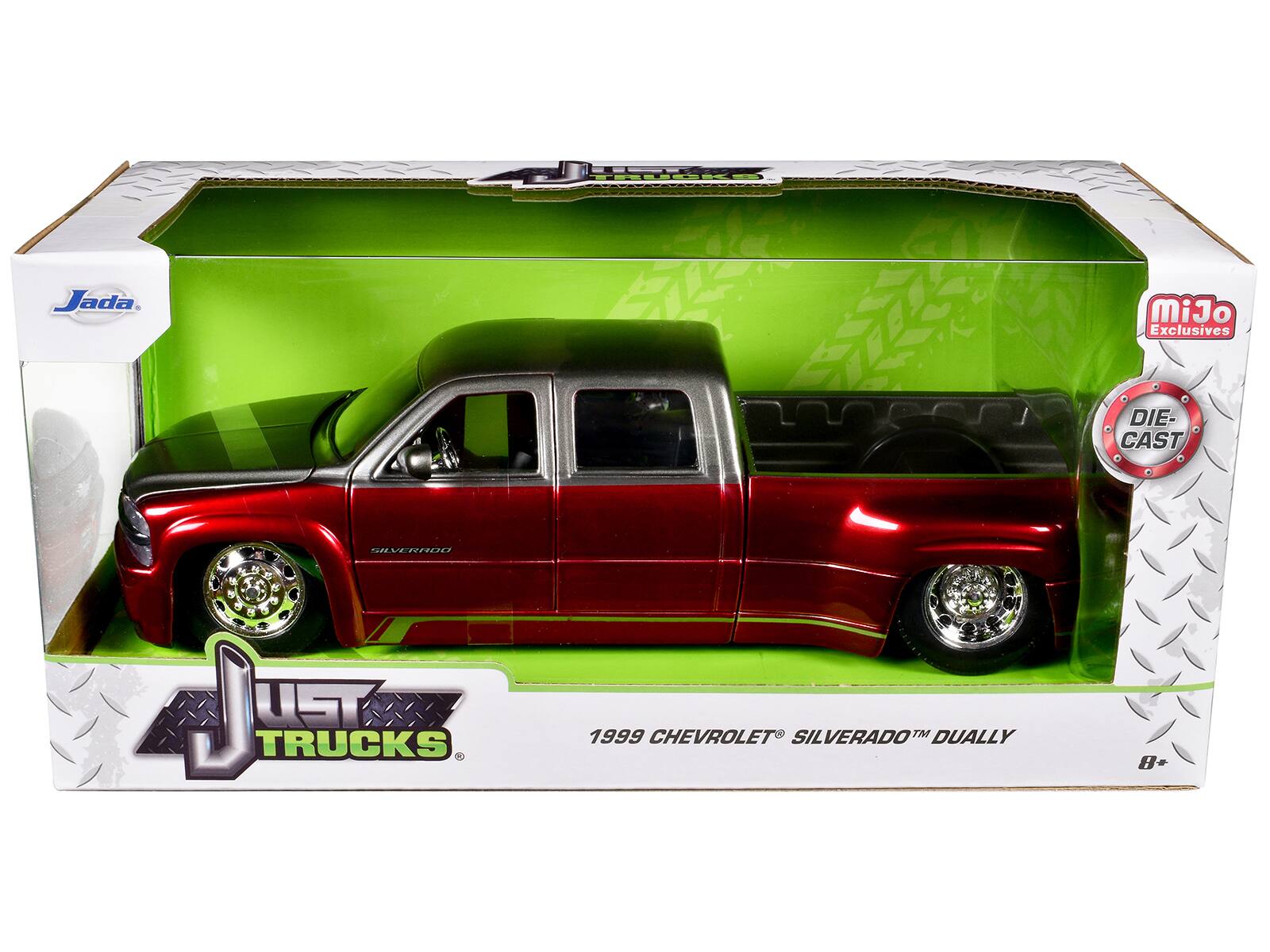 Jada. MiJo Exclusives DIE-CAST SILVERADO B J UST TRUCKS 1999 CHEVROLET SILVERADO™ DUALY 8+