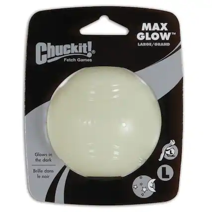 Chuckit! Fetch Games MAX GLOW LARGE/GRAND
Glows in the dark
Brille dans le noir