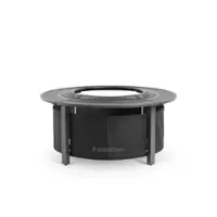 Solo Stove - Surround Heat Barrier and Table Small  - For Use with Ranger and Bonfire - Black - Front_Zoom