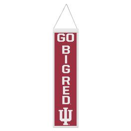 WinCraft - Indiana Hoosiers 8" x 32" Slogan Wool Banner - Multicolor