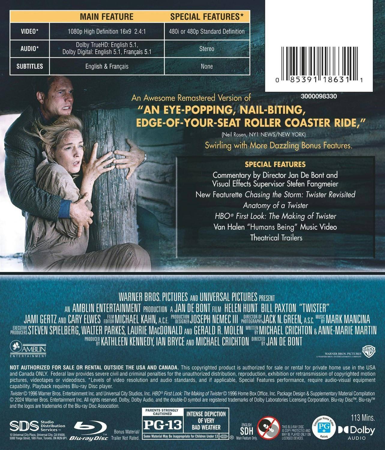Back. Twister [Blu-ray].