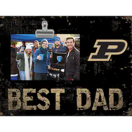 Fan Creations - Purdue Boilermakers 8'' x 10.5'' Best Dad Clip Frame - Multicolor