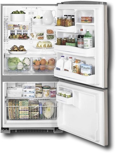 GE 20.3 Cu. Ft. Frost-Free Bottom-Mount Refrigerator CleanSteel GBSL0HCXRLS - Best Buy