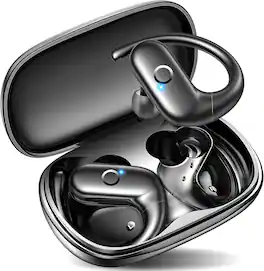 PRIMEPLUS - Wireless Earbuds Bluetooth Headphones Sport, Over Ear Buds with Deep Bass Sound, 60Hrs Playtime Earphones Redesigned - Black