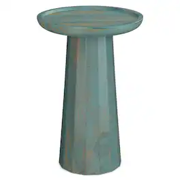 Simpli Home - Dayton 13 inch Wide Solid Mango Wood Wooden Accent Table - Teal Wash