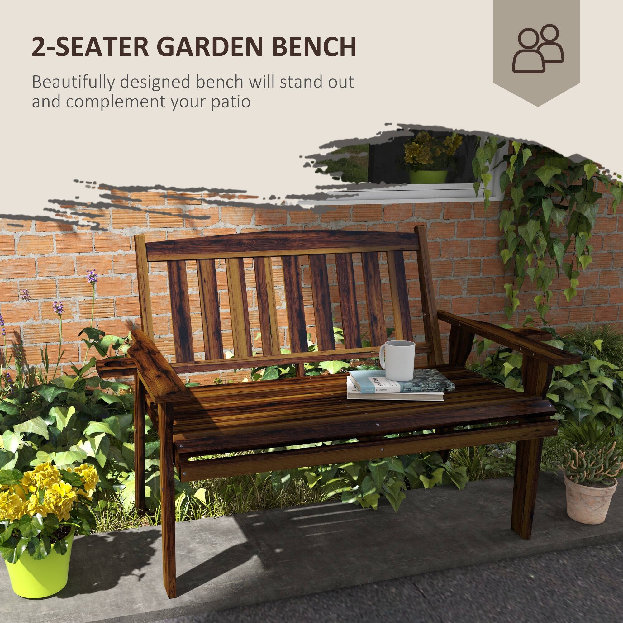 2-SEATER GARDEN BENCH
Beautifully designed bench will stand out and complement your patio