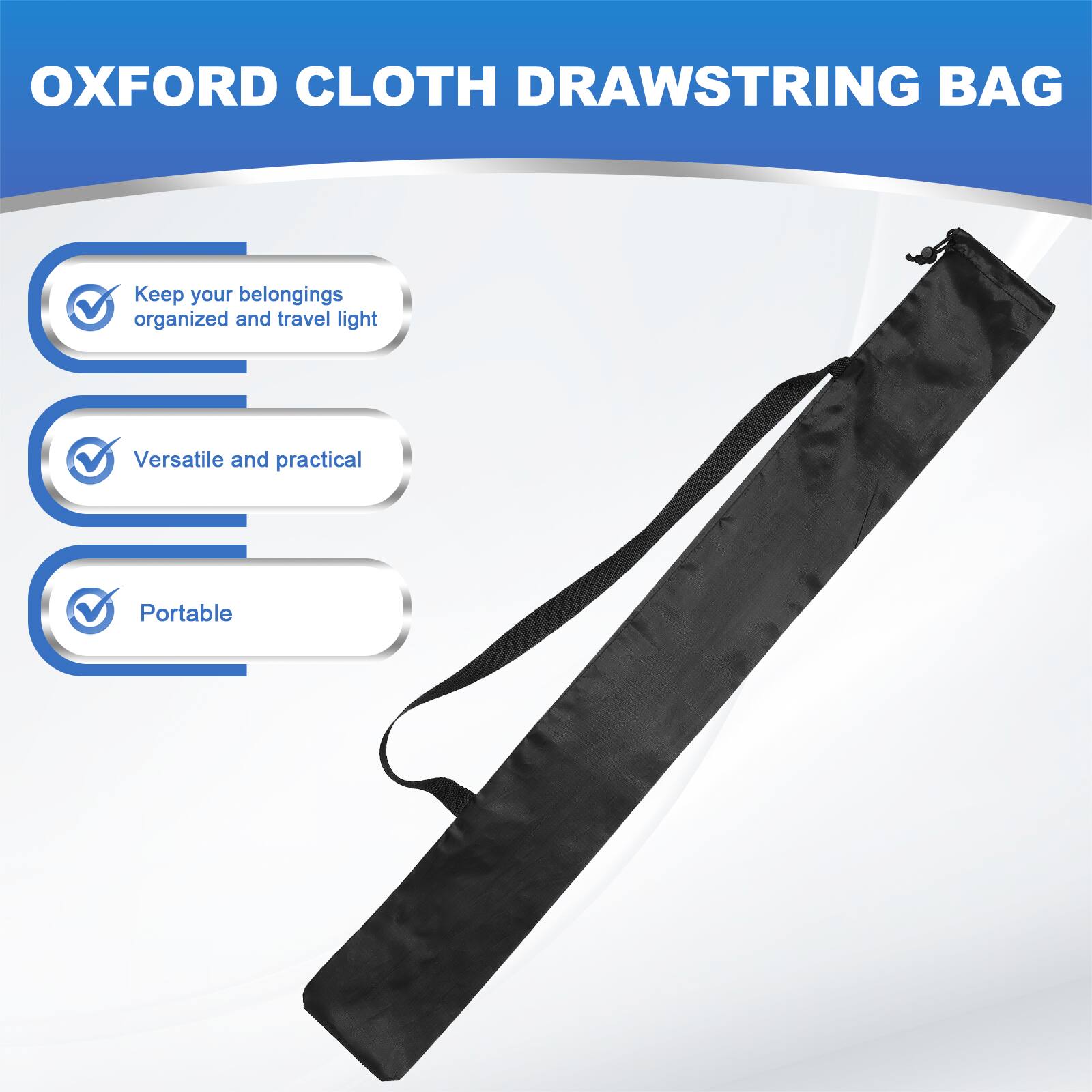 OXFORD CLOTH DRAWSTRING BAG

- Keep your belongings organized and travel light
- Versatile and practical
- Portable