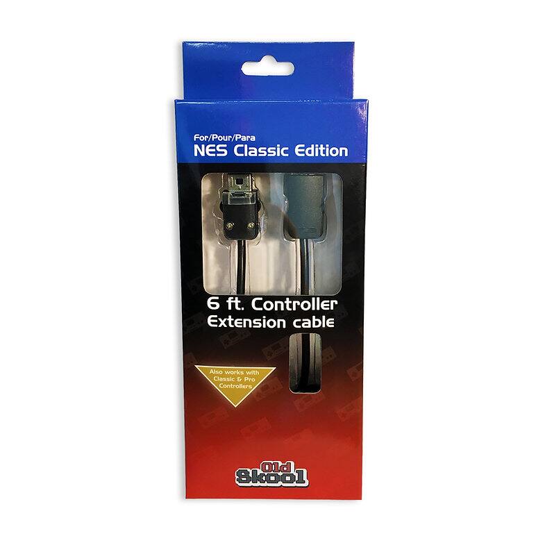For/Pour/Para NES Classic Edition  
6 ft. Controller Extension cable  
Also works with Classic & Pro Controllers  
Old Skool