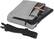 Alt View Standard 1. Tucano - Wallet Netbook Case - Silver.