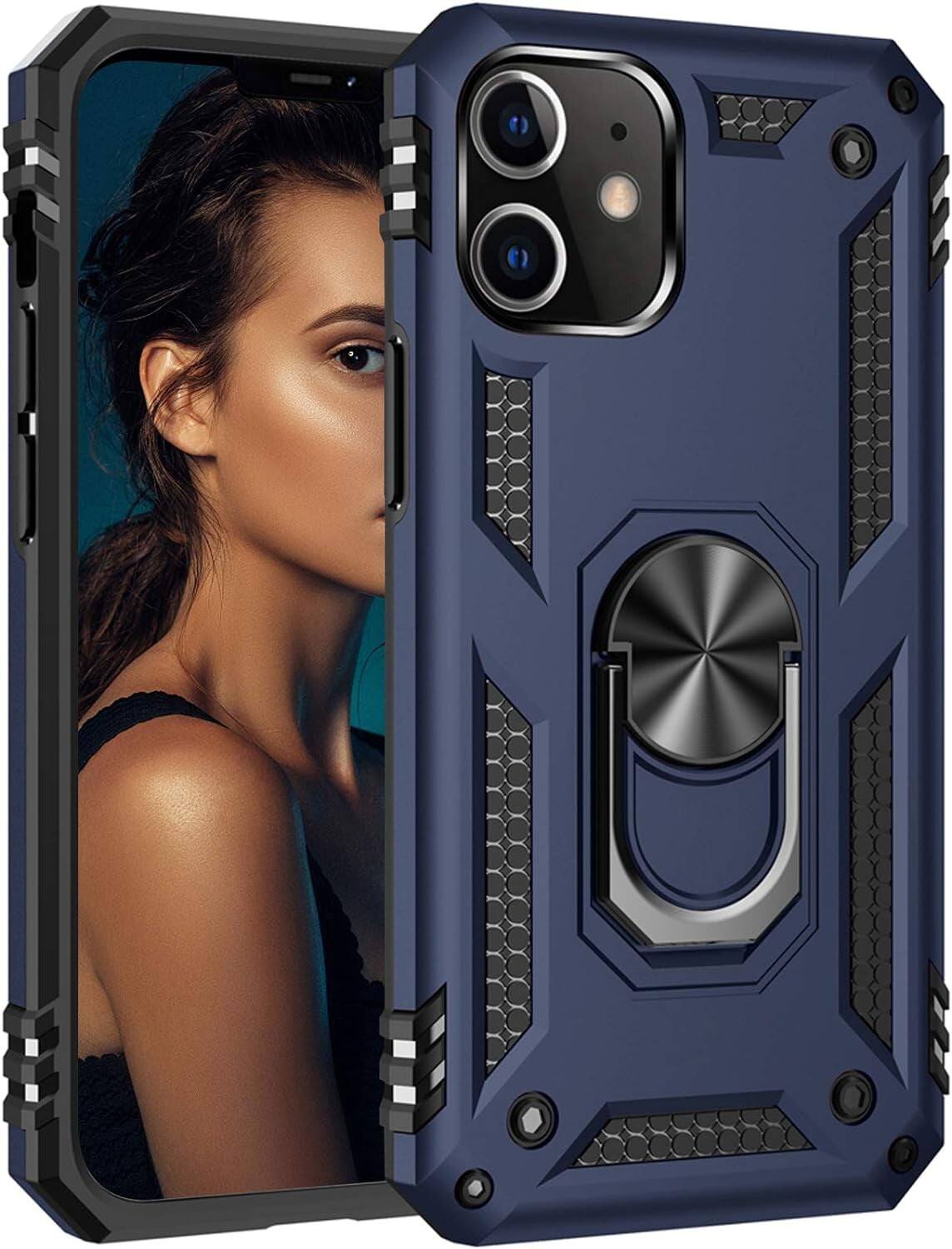 Entronix - Dual-Layer Case for iPhone 11 - Ultimate Protection with Kickstand Feature - Navy