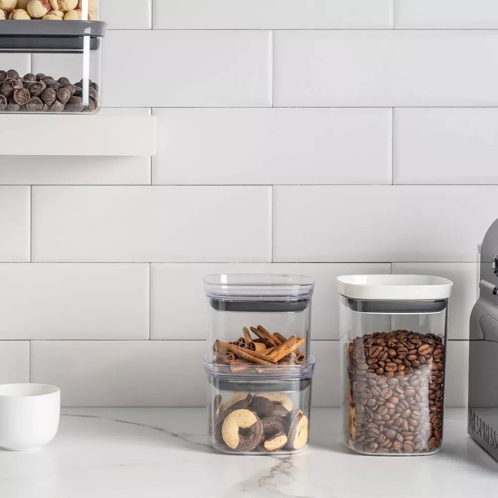 Alt View 7. OU - OU Airtight Food Storage Container 1.1qt, BPA Free Clear Plastic Storage Container with Leak Proof Lid.