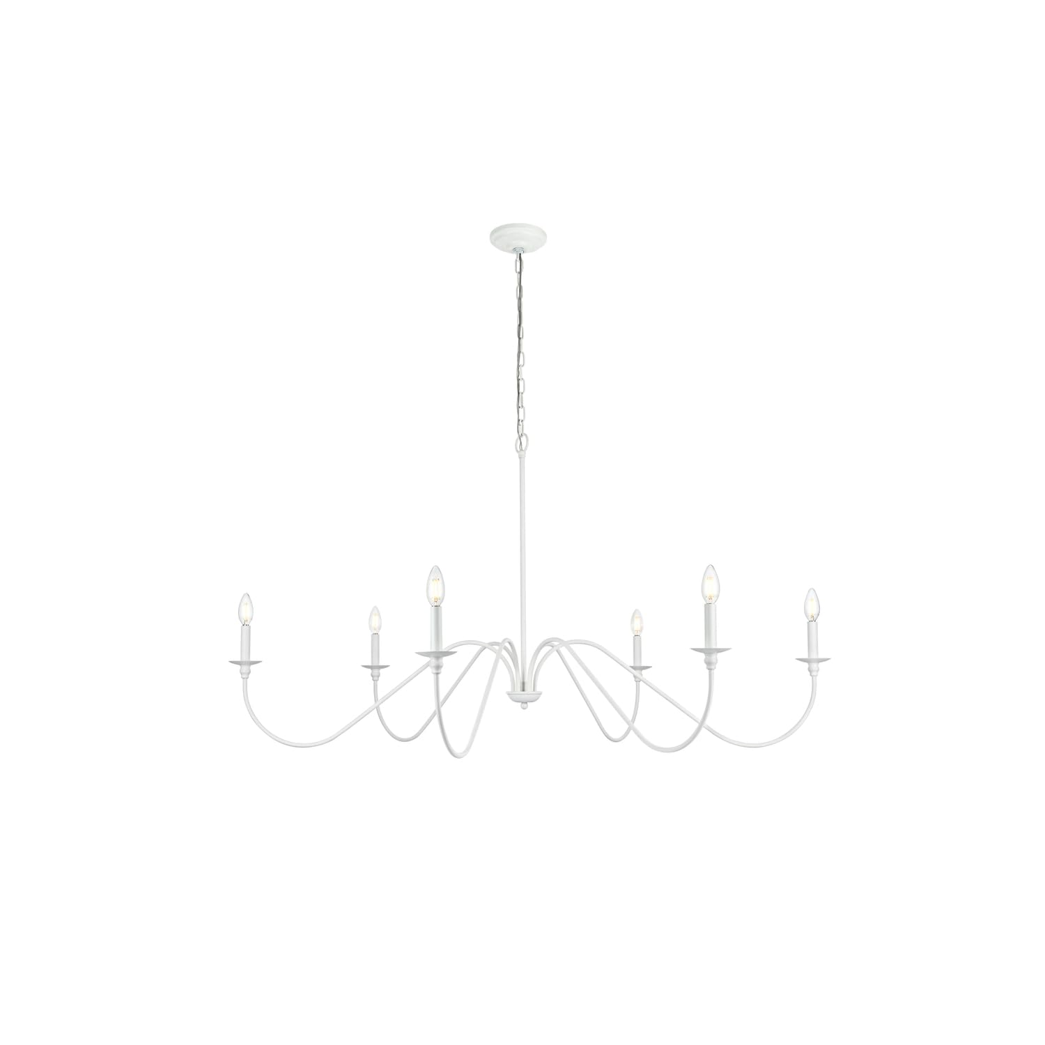 Living District - Rohan 54 inch chandelier - White price history on PriceWatchPro