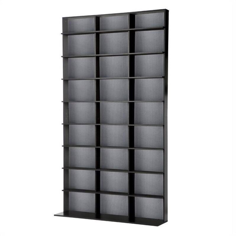 Alt View 11. Atlantic - 72" Large Media Rack in Black - Black.