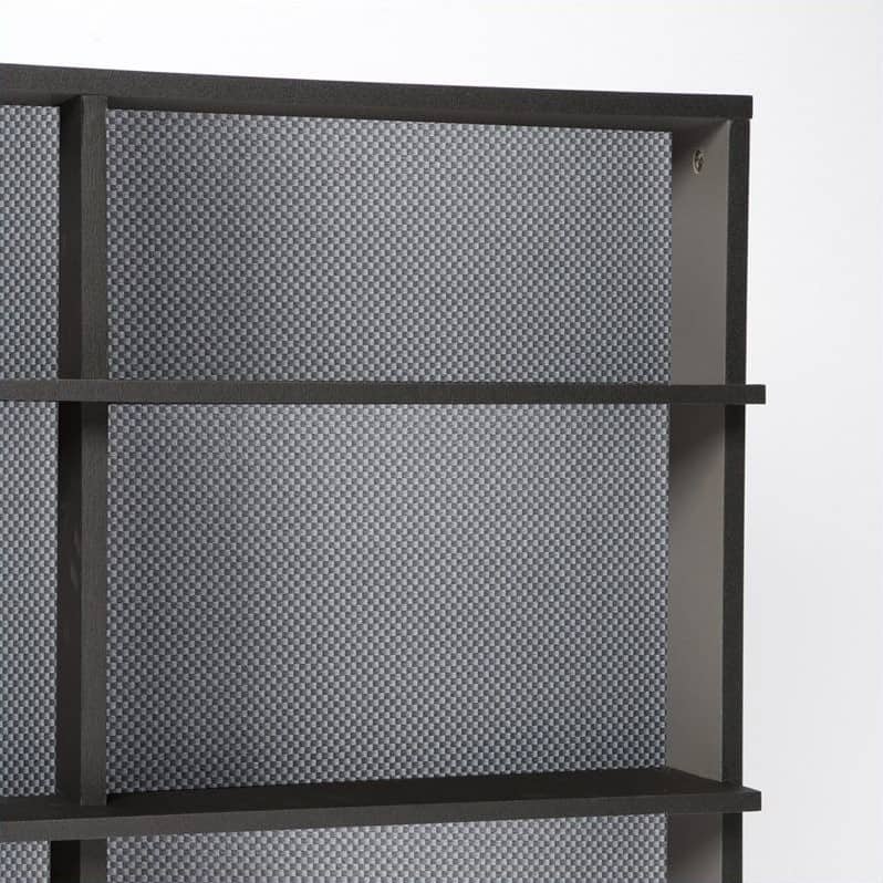 Alt View 12. Atlantic - 72" Large Media Rack in Black - Black.
