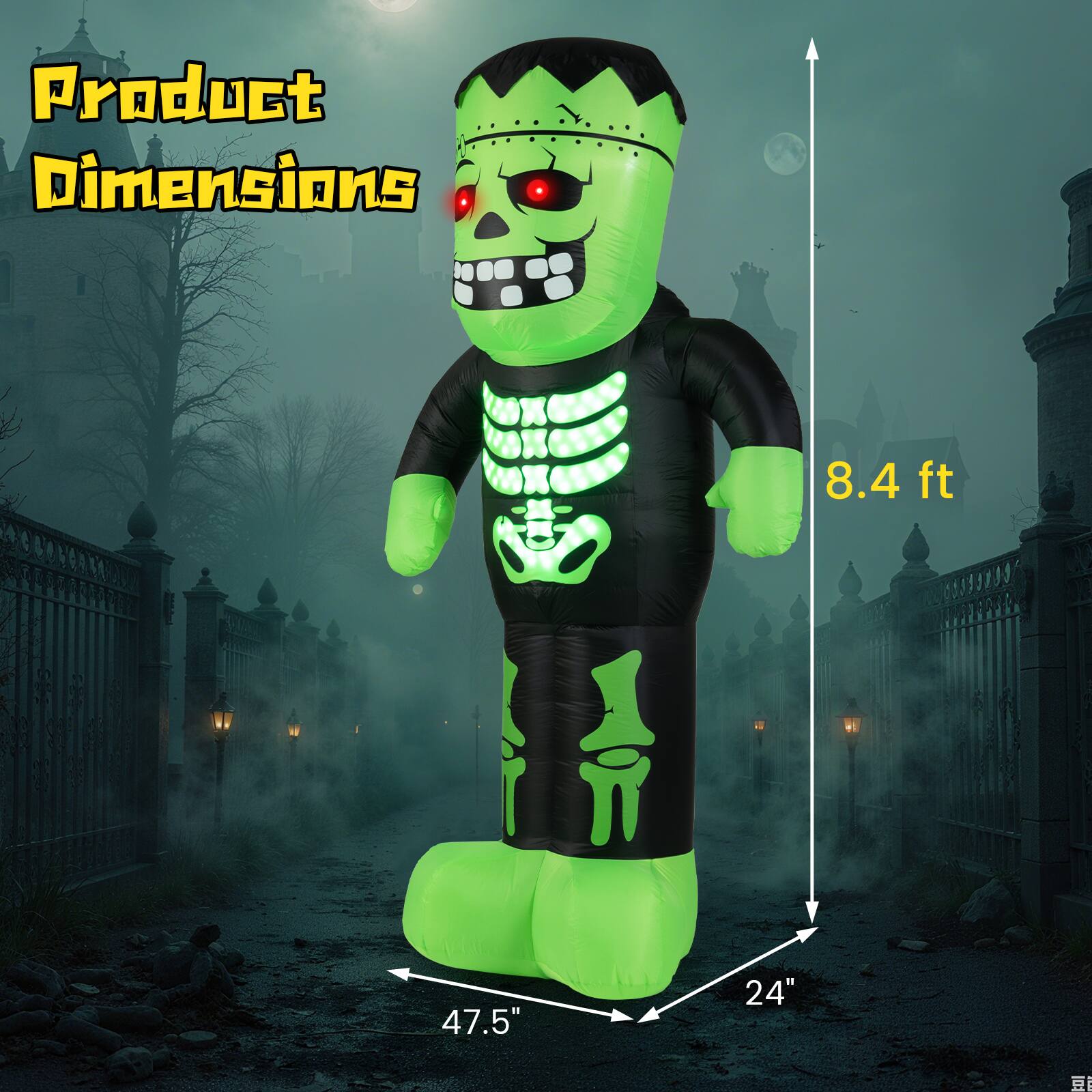 Product Dimensions: 8.4 ft, 47.5", 24"