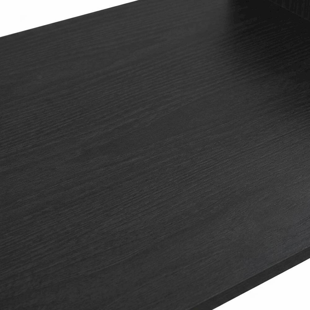 Alt View 1. BisonOffice - Stainless Steel Laptop Desk with Americano Finish for Home Use - Americano/Stainless Steel.
