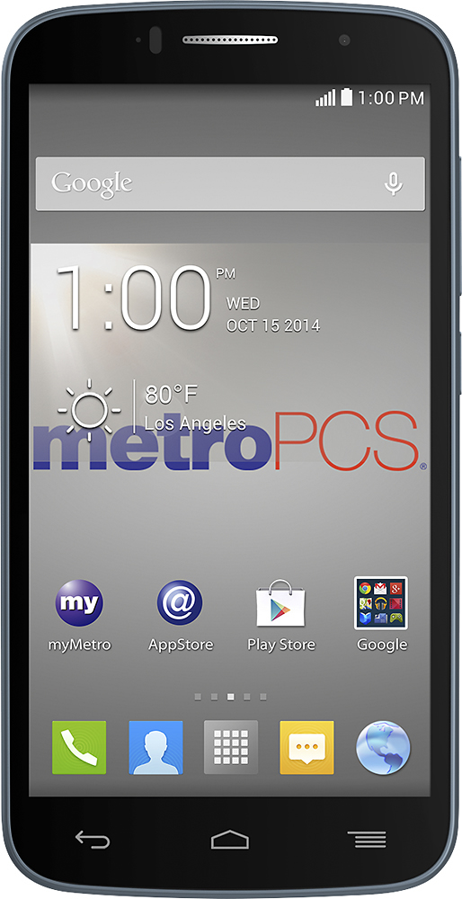MetroPCS Alcatel Fierce II 4G No-Contract Cell Phone Black ALCATEL FIERCE  II - Best Buy