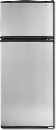 Front Standard. Whirlpool - 17.6 Cu. Ft. Frost-Free Top-Mount Refrigerator - Universal Silver.