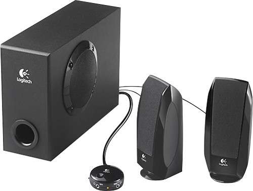 Best Buy Logitech 2 1 17 W Home Audio Speaker System S 220