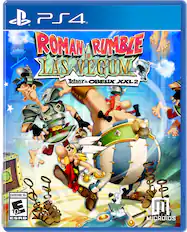 B PS4. ROMAN VS IN RUMBLE LAS VEGUM Asterix & OBELIX XXL2 LAS VEGUM MI STEGUM LAS VEGUM LS VE [ove EVERYONE 10+ D 10+ + ESRB 26t0 MICROIDS