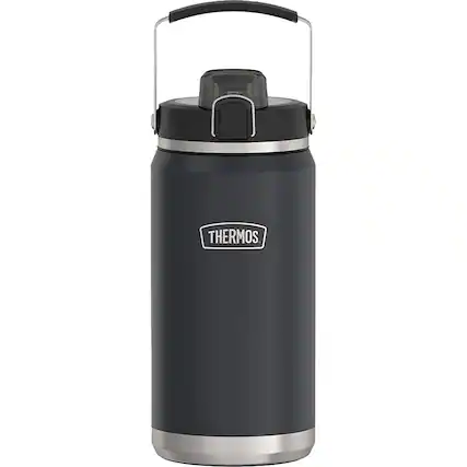 Front. Thermos - Thermos 64 oz. Icon Vacuum Insulated Water Bottle - Granite - Granite.